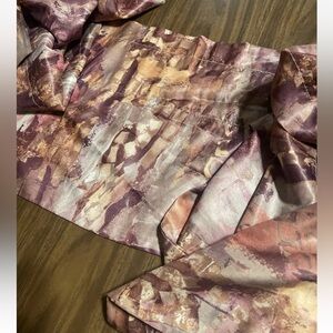 Elegant Abstract Patterned patio door window valance 18’